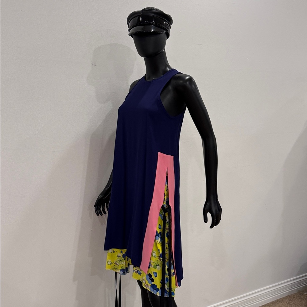 MSGM Colorblock Layered Dress Bergdorf Goodman Runway Style | New | IT 40 / US S